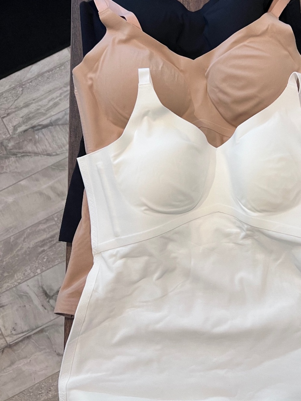 Honeylove (3) Liftwear Cami - Size Medium - Black, White, and Sand
